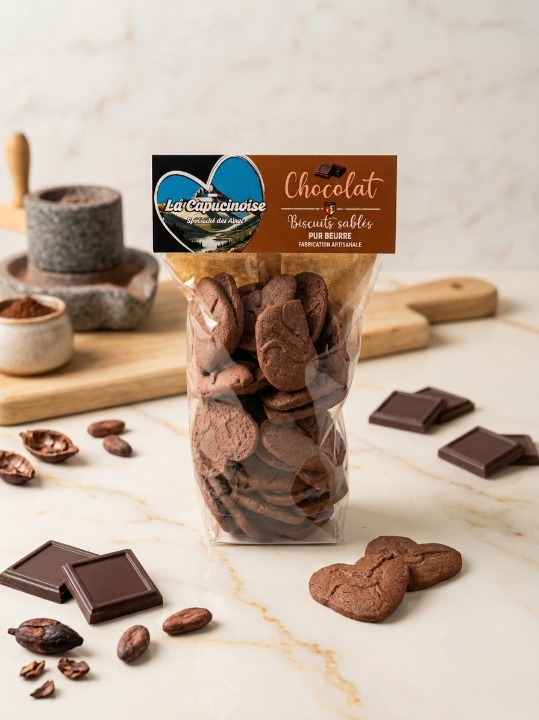 Savourer une spécialité artisanale au chocolat, La Capucinoise des Hautes-Alpes, recette gourmande, intense, fondante, authentique, traditionnelle et locale