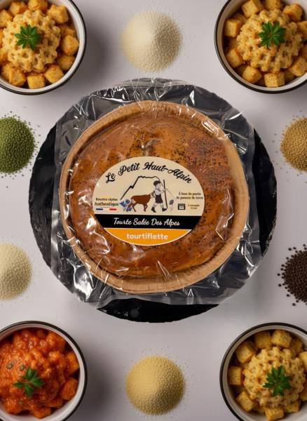 Déguster une tourte salée façon tartiflette La Capucinoise, recette généreuse aux pommes de terre, lardons et fromage fondant