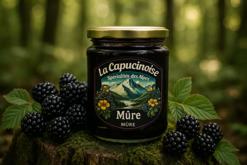 Acheter une confiture artisanale de mûre, riche en fruits et naturelle, à Nice dans les Alpes Maritimes