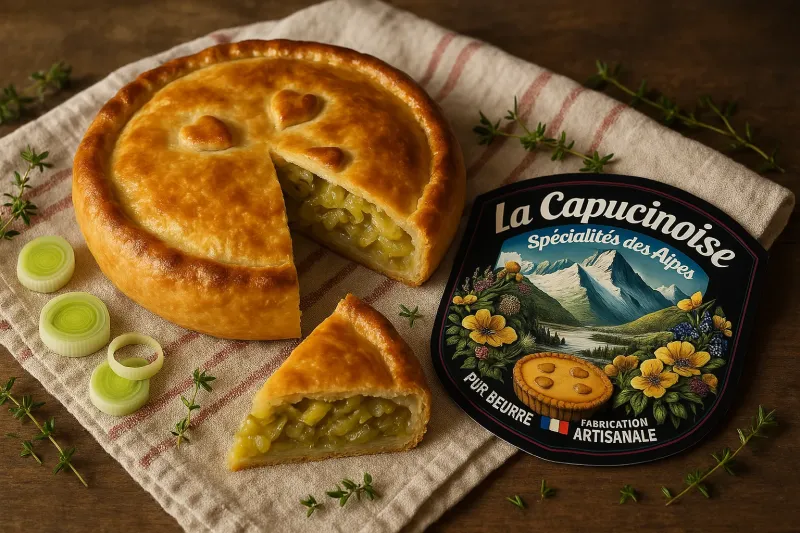 Déguster une tourte artisanale aux poireaux et oignons, une recette rustique végétarienne maison, à Toulon dans le Var